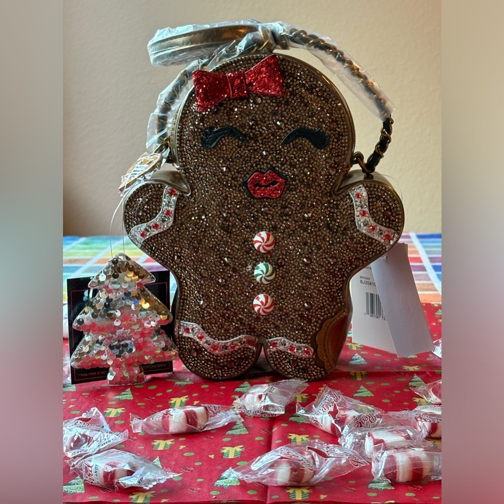 🍭🍬🍭 BETSEY JOHNSON SUGAR SPICE GINGERBREAD CROSSBODY BAG 🍭🍬🍭 NWT 🍭🍬🍭